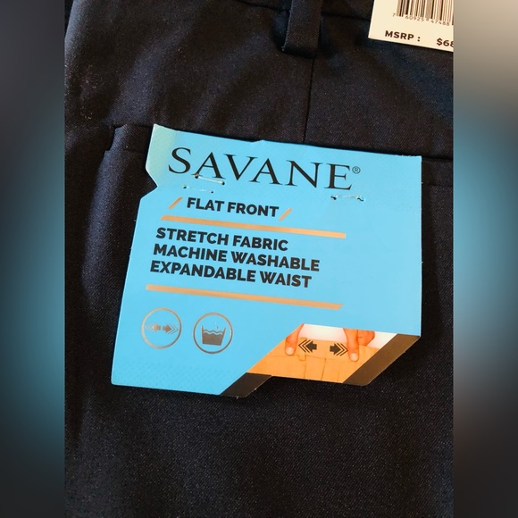 Savane Mens Dress Slack Pants NWT - Picture 3 of 7